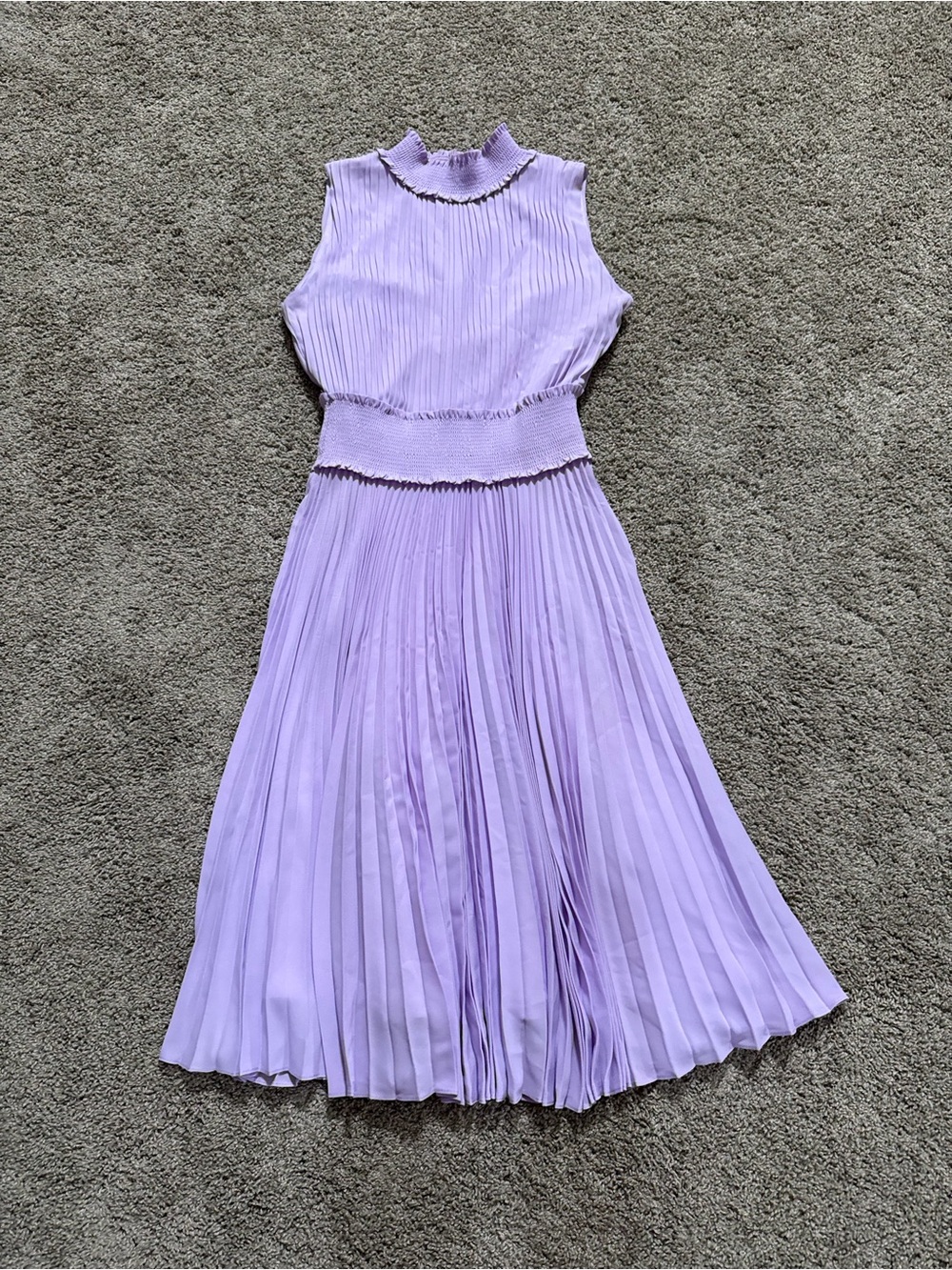 T.J.Maxx Lavender Pleated Midi Dress